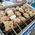 BBQで焼く焼き鳥は最高