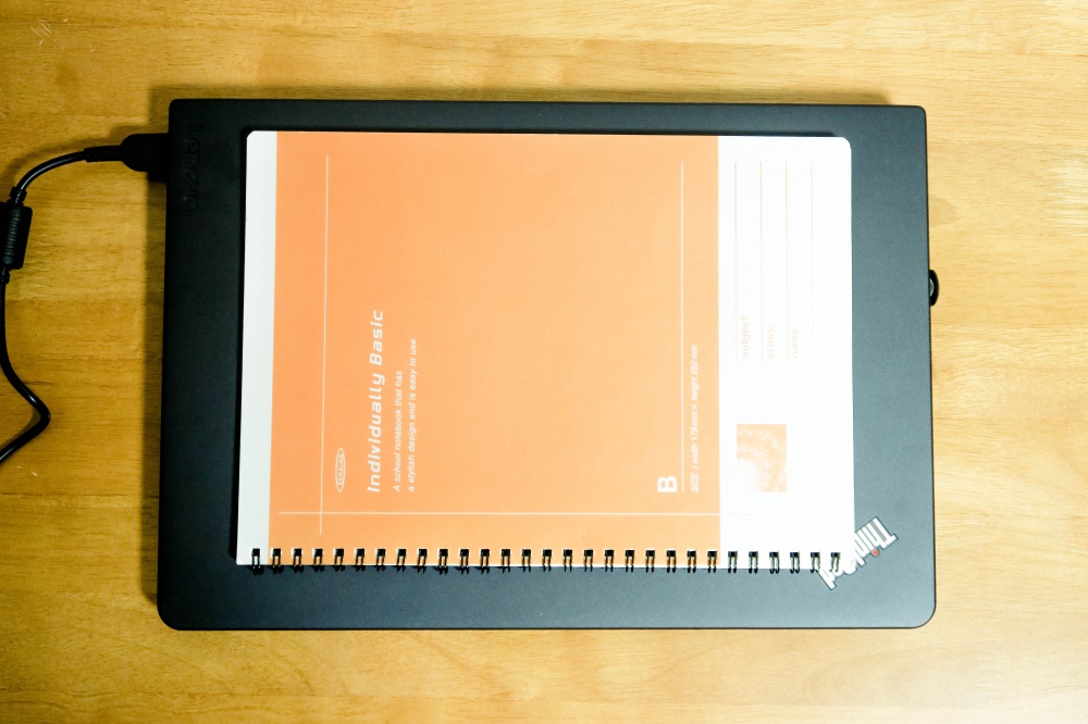 ThinkPad 13 大きさ（B5ノートとの比較）