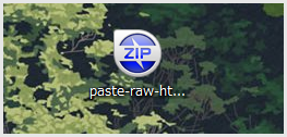 Paste Raw HTML ZIPファイル