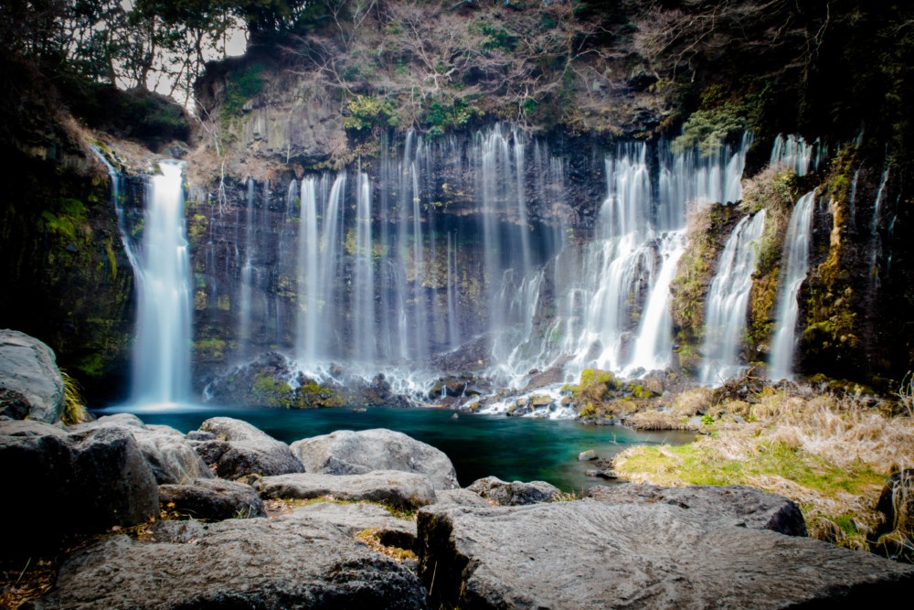 静岡「白糸の滝」ひじょうに美しい