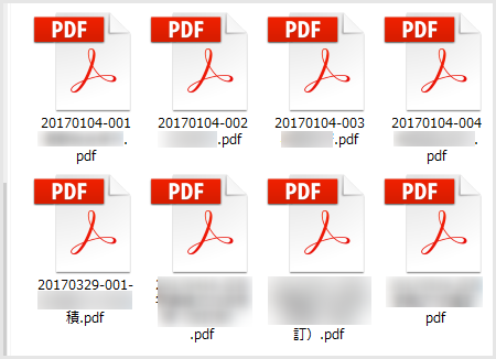PDF ファイルはアイコン表示がデフォルト