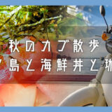 秋のカブ散歩「江ノ島で旨い海鮮丼を食べておしゃれなカフェで美味しい珈琲を飲む」