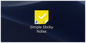 「Simple Sticky Notes」の初期設定