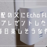 手頃な価格と気軽に使えるスマートスピーカー「Echo Flex」を年配の父にプレゼントしました
