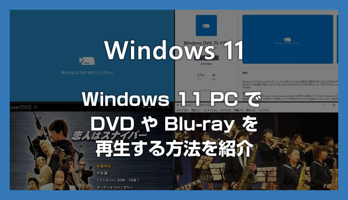Windows 11 パソコンでDVD や Blu-ray をみる方法