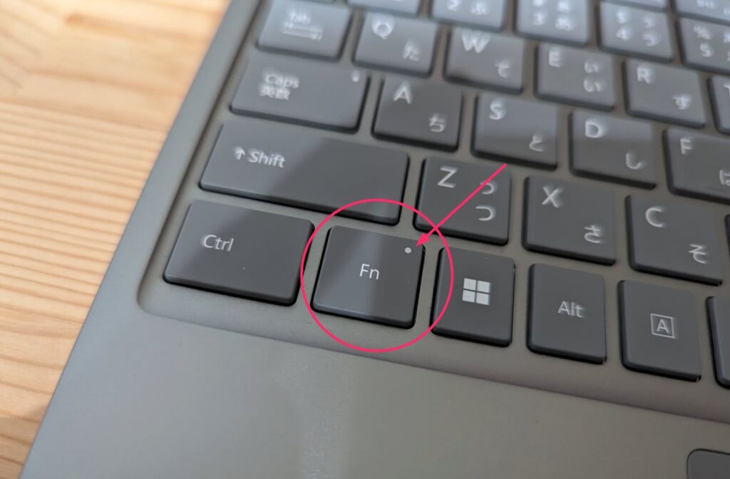 Surface シリーズ PC の F キー効果を切り替える手順03