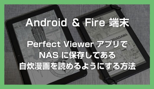 Android や Fire タブレットの Perfect Viewer アプリで NAS に保存してある自炊漫画を読めるようにする方法