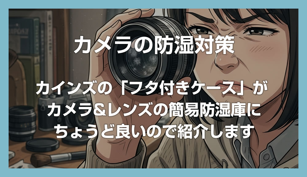 カインズの「フタ付きケース」がカメラ＆レンズの防湿対策に丁度良いので紹介します